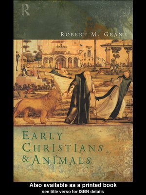 cover image of Early Christians and Animals